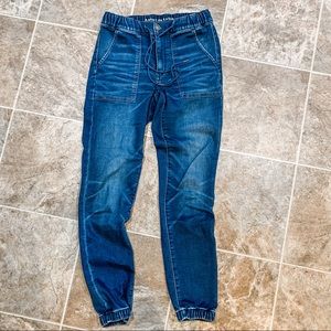 American Eagle Jegging Joggers, 6L, Deep Waters